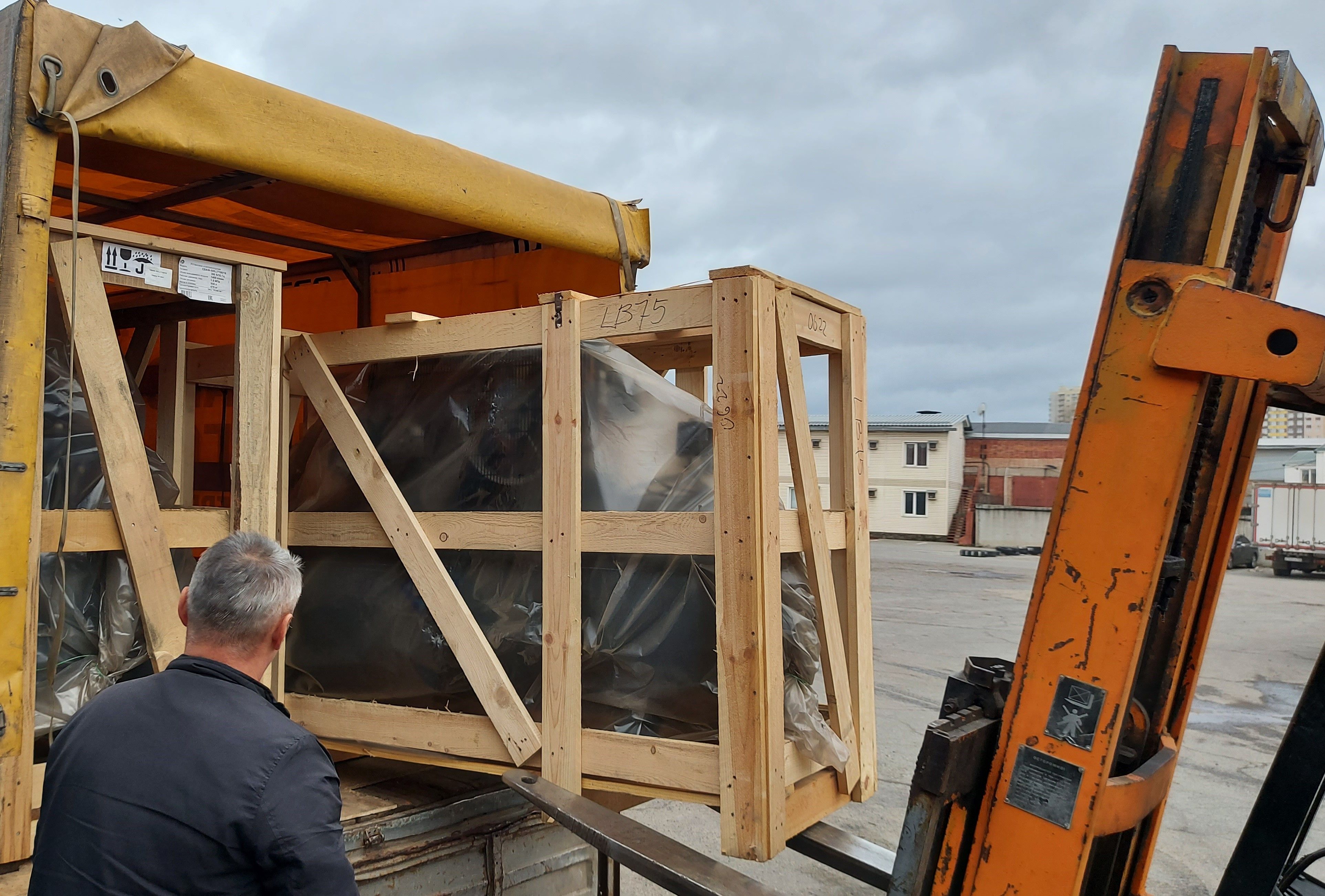 Отгрузка поршневых компрессоров Remeza СБ4/Ф-500.LT100/16-11 и СБ4/Ф-500.LB75 в г. Краснодар